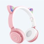 Casti On Ear MRG MY08CAT, Bluetooth, Tip pisica, Roz fotografia produsului View 2 S