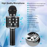 Microfon Karaoke MRG MWS858, Bluetooth, Reincarcabil, Negru fotografia produsului View 4 S