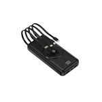 Power Bank Wireless MRG M762, 10000mah, 3in1, Negru fotografia produsului View 2 S