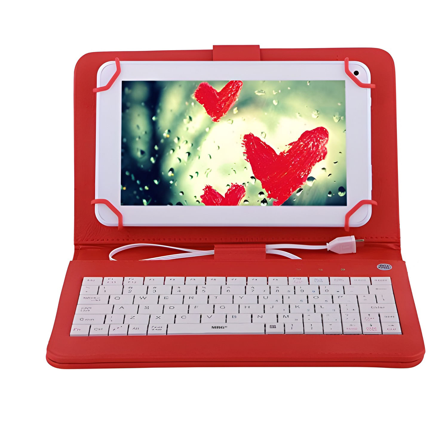 Husa Tastatura MRG M781, 7 inch, TypeC, Rosu fotografia produsului