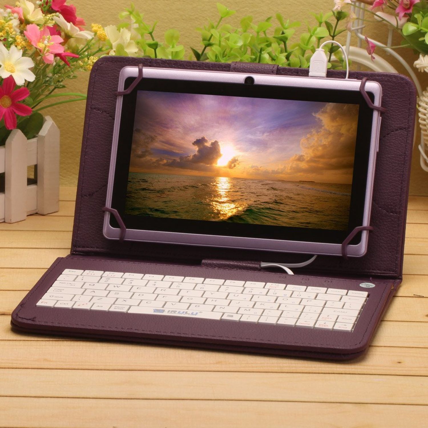 Husa Tastatura MRG M783, 8 inch, TypeC, Mov fotografia produsului View 4 L