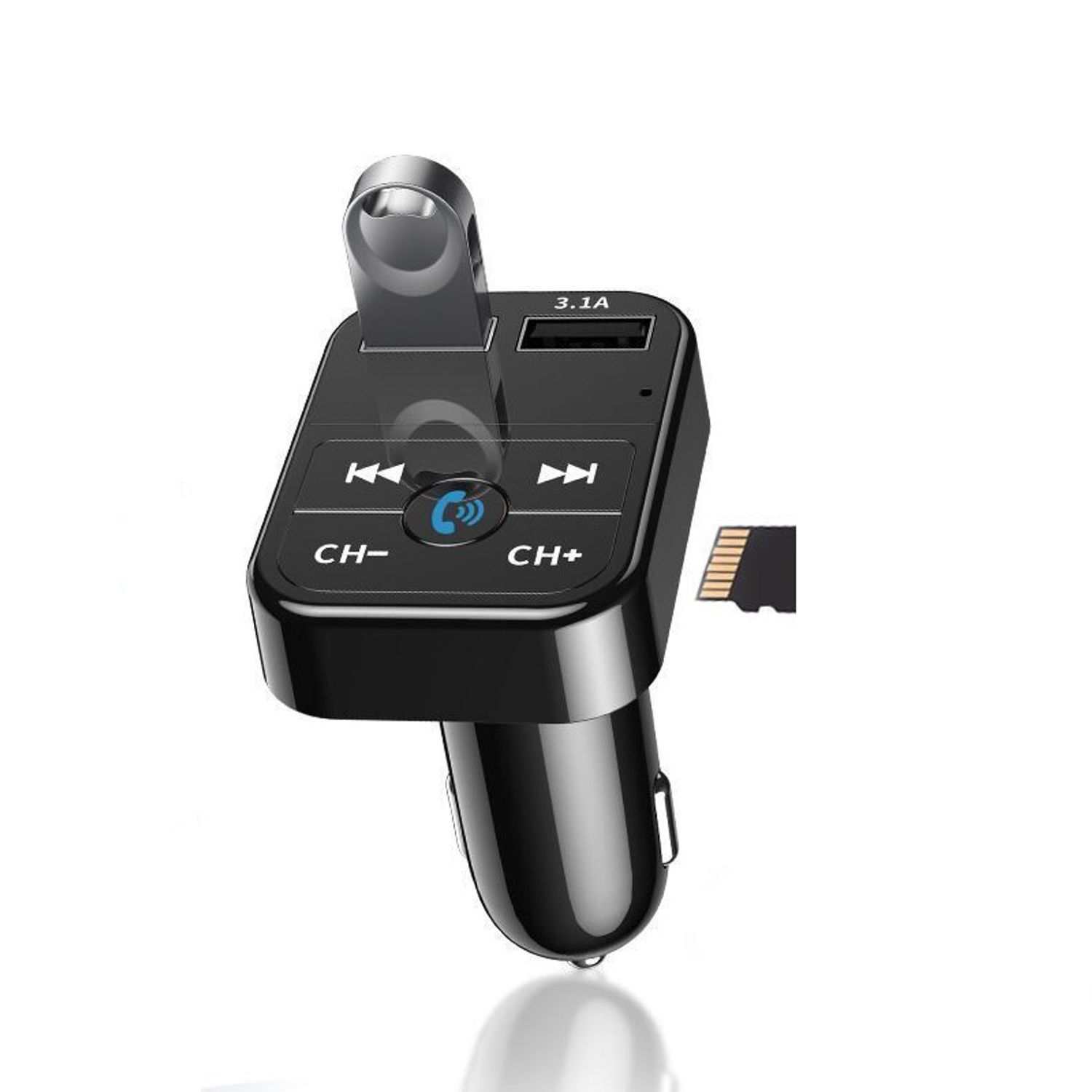Modulator FM MRG MCARB2, Bluetooth, Handsfree, Negru fotografia produsului View 3 L
