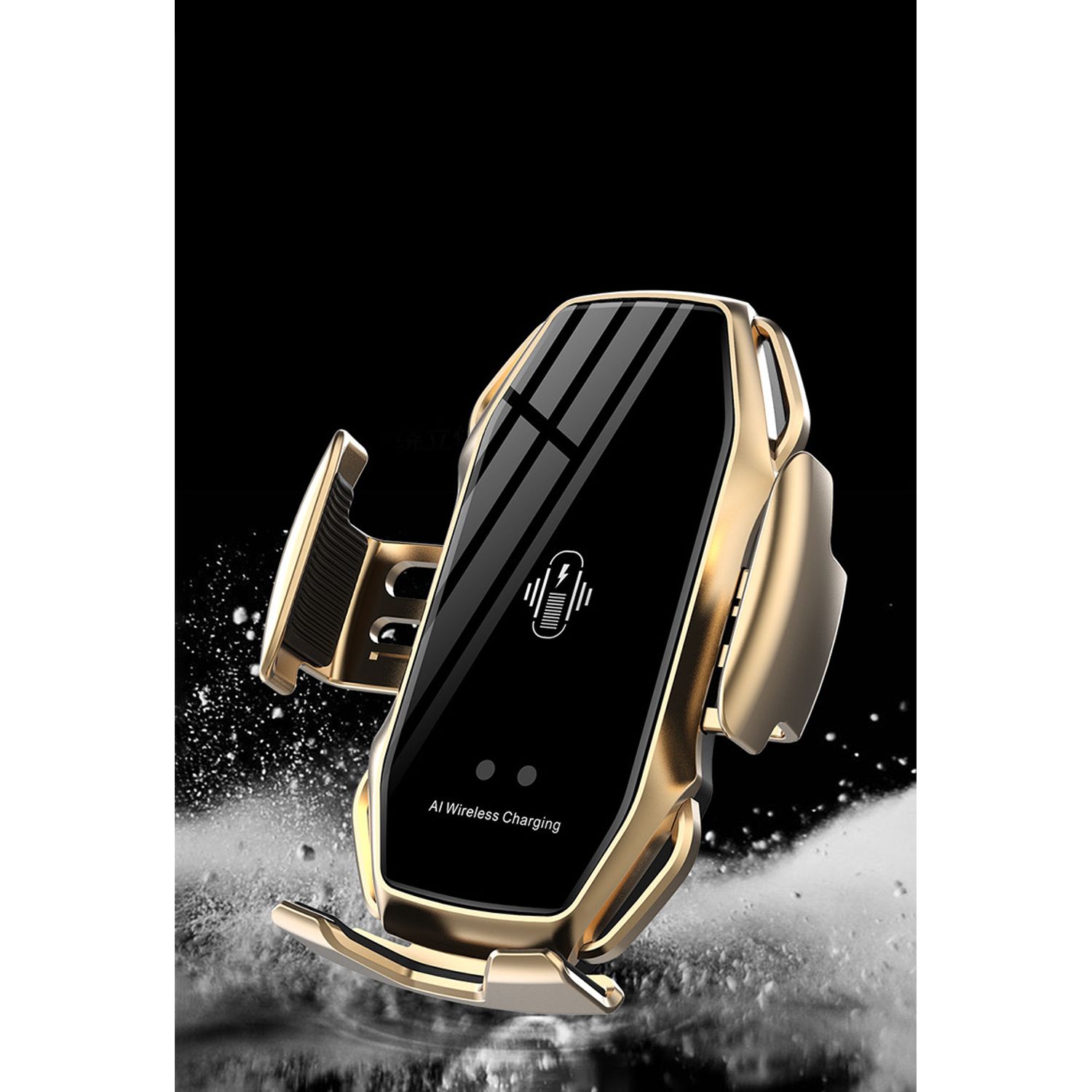 Suport Telefon Grila MRG MA5, Smart, Wireless, Gold fotografia produsului View 2 L