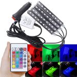 Set Lumina Ambientala Auto MRG M840, Led RGB, Telecomanda, 9 Led C761 fotografia produsului View 2 S