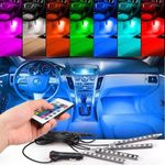 Set Lumina Ambientala Auto MRG M840, Led RGB, Telecomanda, 9 Led C761 fotografia produsului View 6 S