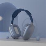 Casti On Ear MRG MP9 Plus, Bluetooth, MicroSD, Radio, Albastru fotografia produsului View 3 S