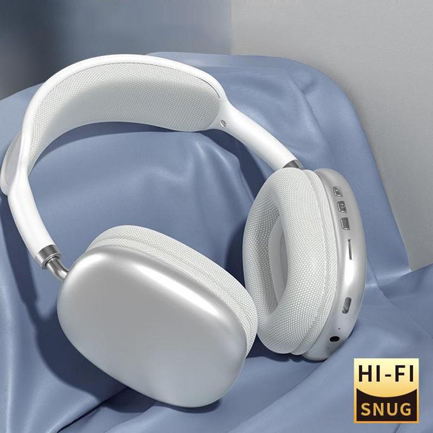 Casti On Ear MRG MP9 Plus, Bluetooth, MicroSD, Radio, Gri fotografia produsului View 3 L