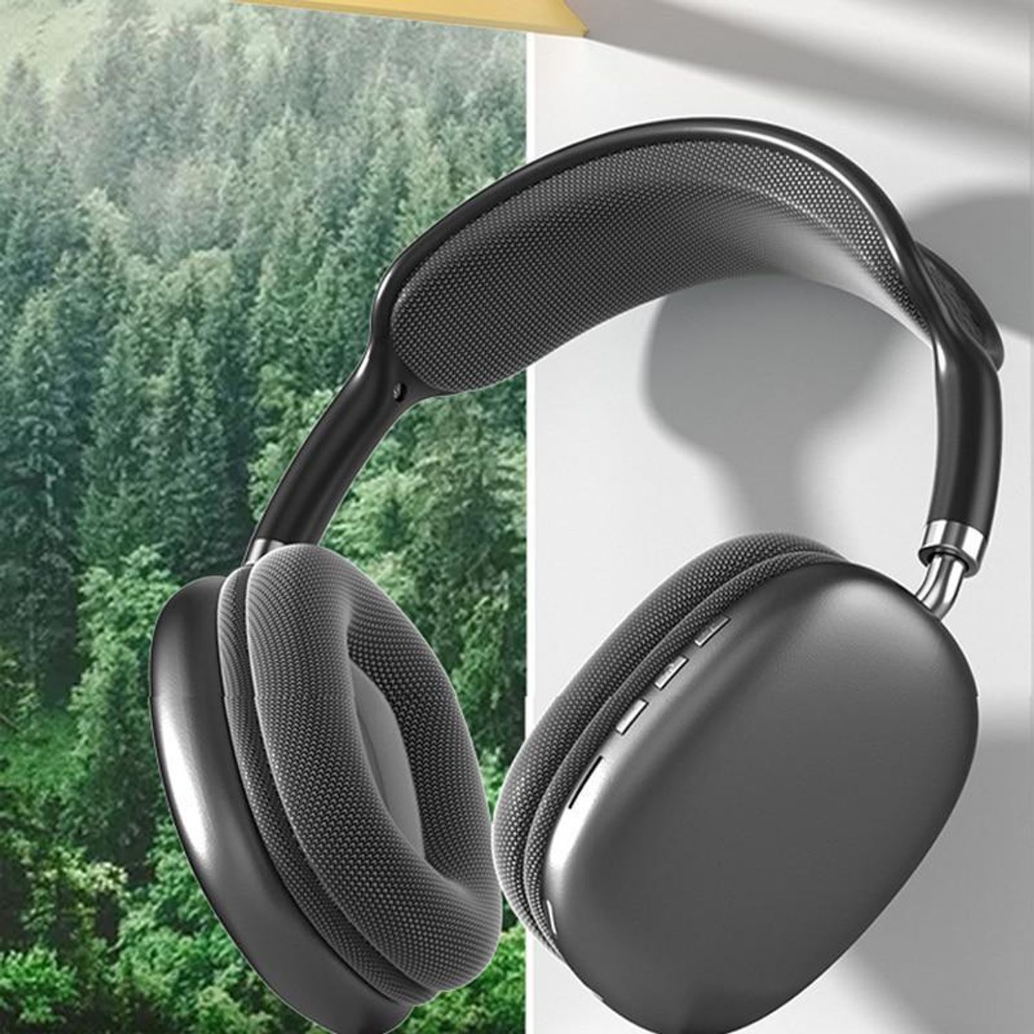 Casti On Ear MRG MP9 Plus, Bluetooth, MicroSD, Radio, Negru fotografia produsului View 5 L