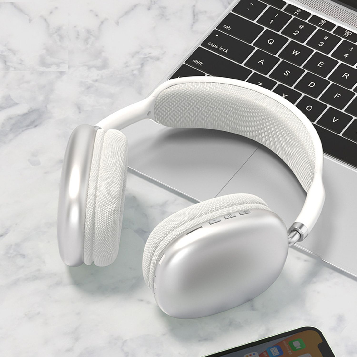 Casti On Ear MRG MP9 Plus, Bluetooth, MicroSD, Radio, Gri fotografia produsului View 5 L