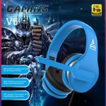 Casti Over Ear Gaming MRG MV6, cu Jack, Microfon, Albastru, fotografia produsului View 4 S