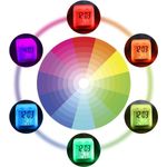 Ceas cu Termometru MRG M877 , LCD , 7 Lumini LED, Alb fotografia produsului View 3 S