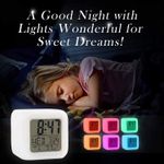 Ceas cu Termometru MRG M877 , LCD , 7 Lumini LED, Alb fotografia produsului View 5 S