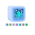Ceas cu Termometru MRG M877 , LCD , 7 Lumini LED, Alb fotografia produsului View 2 S