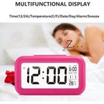 Ceas cu Termometru MRG M899, LCD , Lumina Noapte, Roz fotografia produsului View 3 S