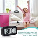 Ceas cu Termometru MRG M899, LCD, Lumina Noapte, Negru fotografia produsului View 3 S