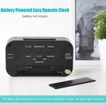 Ceas cu Termometru MRG M899, LCD, Lumina Noapte, Negru fotografia produsului View 6 S
