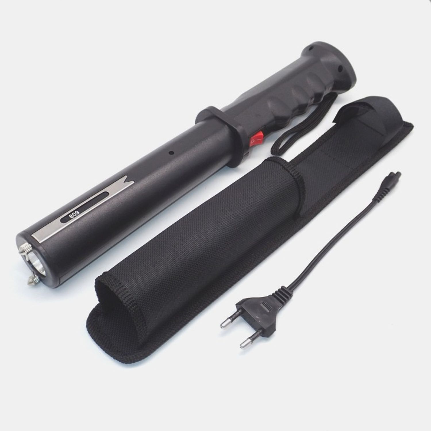 Baston cu Electrosoc MRG MWS809, Cu Lanterna, Sirena, Pentru Autoaparare fotografia produsului View 4 L