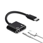 Adaptor Audio Usb TypeC la Jack MRG MDU07, Jack 3.5mm, Negru fotografia produsului View 2 S