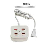 Statie Incarcare Usb 220V MRG M948, 5.1A, Cu cablu, 4 Porturi 2xUSB, 2xUSB TypeC fotografia produsului View 5 S