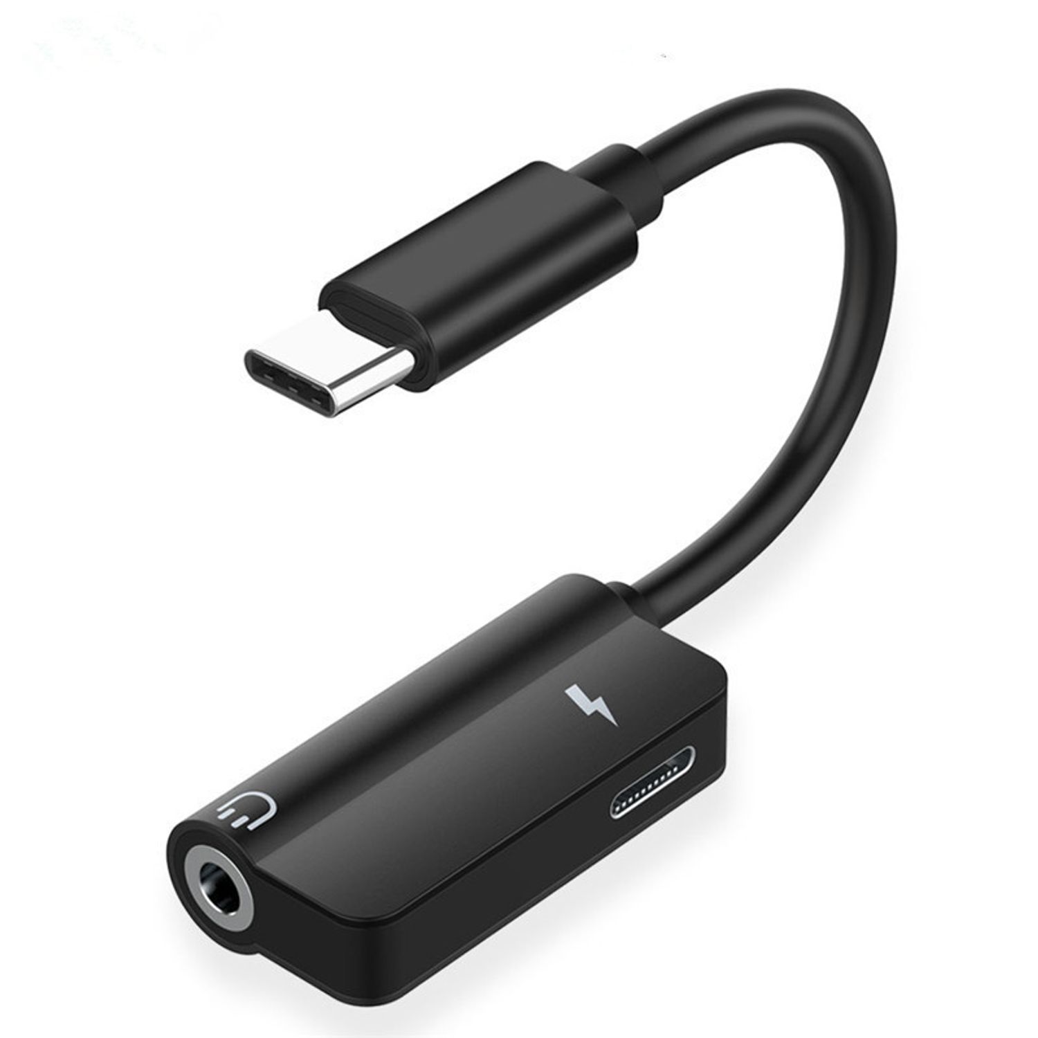 Adaptor Audio Usb TypeC la Jack MRG MDU05, USBC la Jack 3.5mm, Negru fotografia produsului