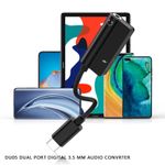Adaptor Audio Usb TypeC la Jack MRG MDU05, USBC la Jack 3.5mm, Negru fotografia produsului View 3 S