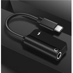 Adaptor Audio Usb TypeC la Jack MRG MDU05, USBC la Jack 3.5mm, Negru fotografia produsului View 2 S