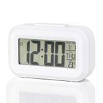 Ceas cu Termometru MRG M899, LCD ,Cu Lumina Noapte, Alb fotografia produsului