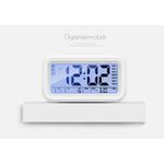 Ceas cu Termometru MRG M899, LCD ,Cu Lumina Noapte, Alb fotografia produsului View 3 S