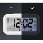 Ceas cu Termometru MRG M899, LCD ,Cu Lumina Noapte, Alb fotografia produsului View 4 S