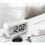 Ceas cu Termometru MRG M899, LCD ,Cu Lumina Noapte, Alb fotografia produsului View 5 S