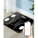 Cantar Corporal Smart MRG M8501, Bluetooth Intligent App, Electronic, Negru fotografia produsului View 3 S