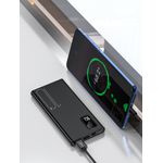 Acumulator Extern Slim MRG MTBF09 , 10.000mAh, 37Wh, USB-C, 2x USB, LCD, Negru fotografia produsului View 6 S