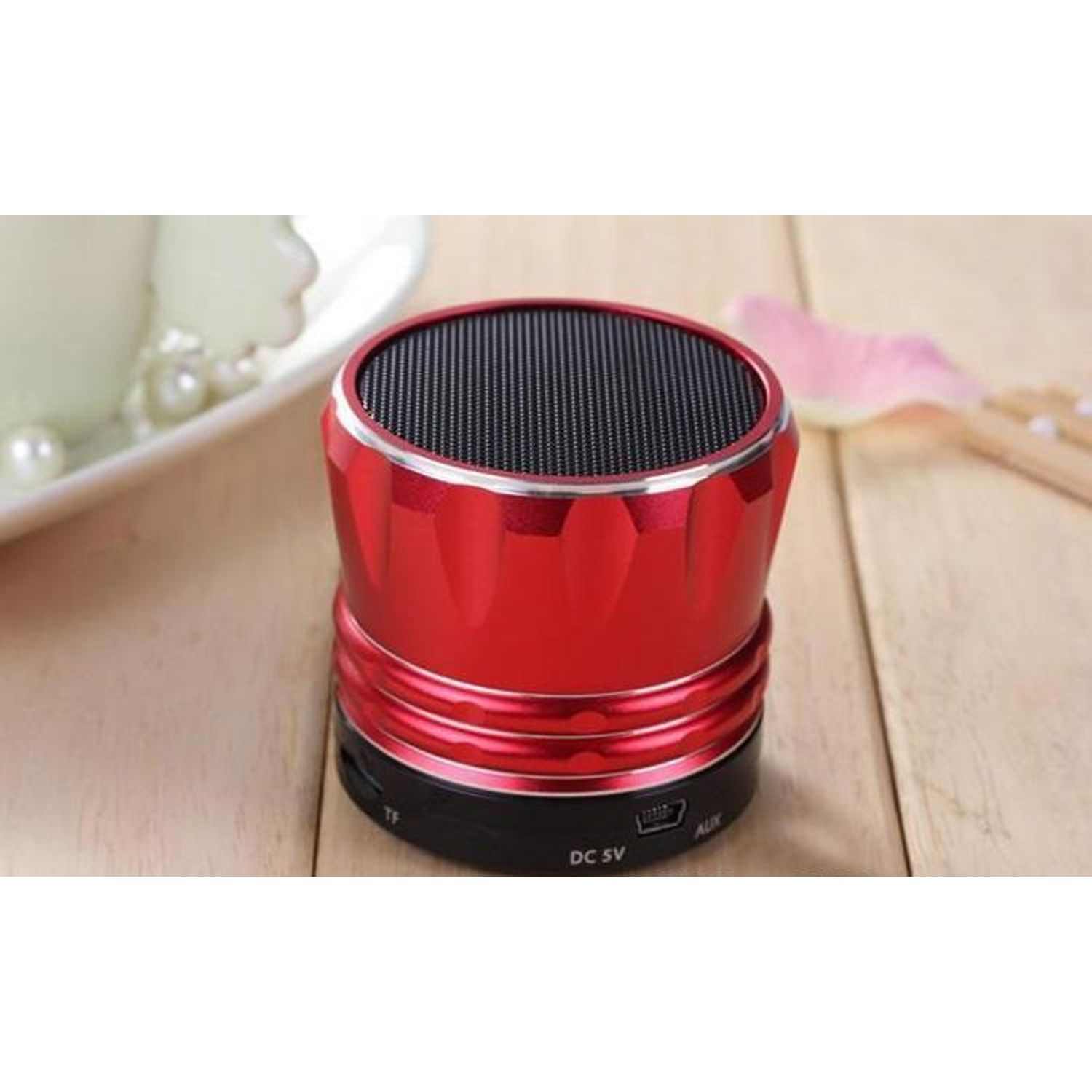 Difuzor Boxa Portabil cu Bluetooth Handsfree Rosu Mp3 Player, Slot Card microSD fotografia produsului