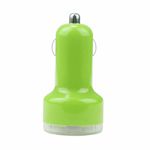 Adaptor Priza Auto MRG, Bricheta 12-24V, 2 x USB, Verde fotografia produsului View 4 S