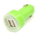 Adaptor Priza Auto MRG, Bricheta 12-24V, 2 x USB, Verde fotografia produsului View 5 S