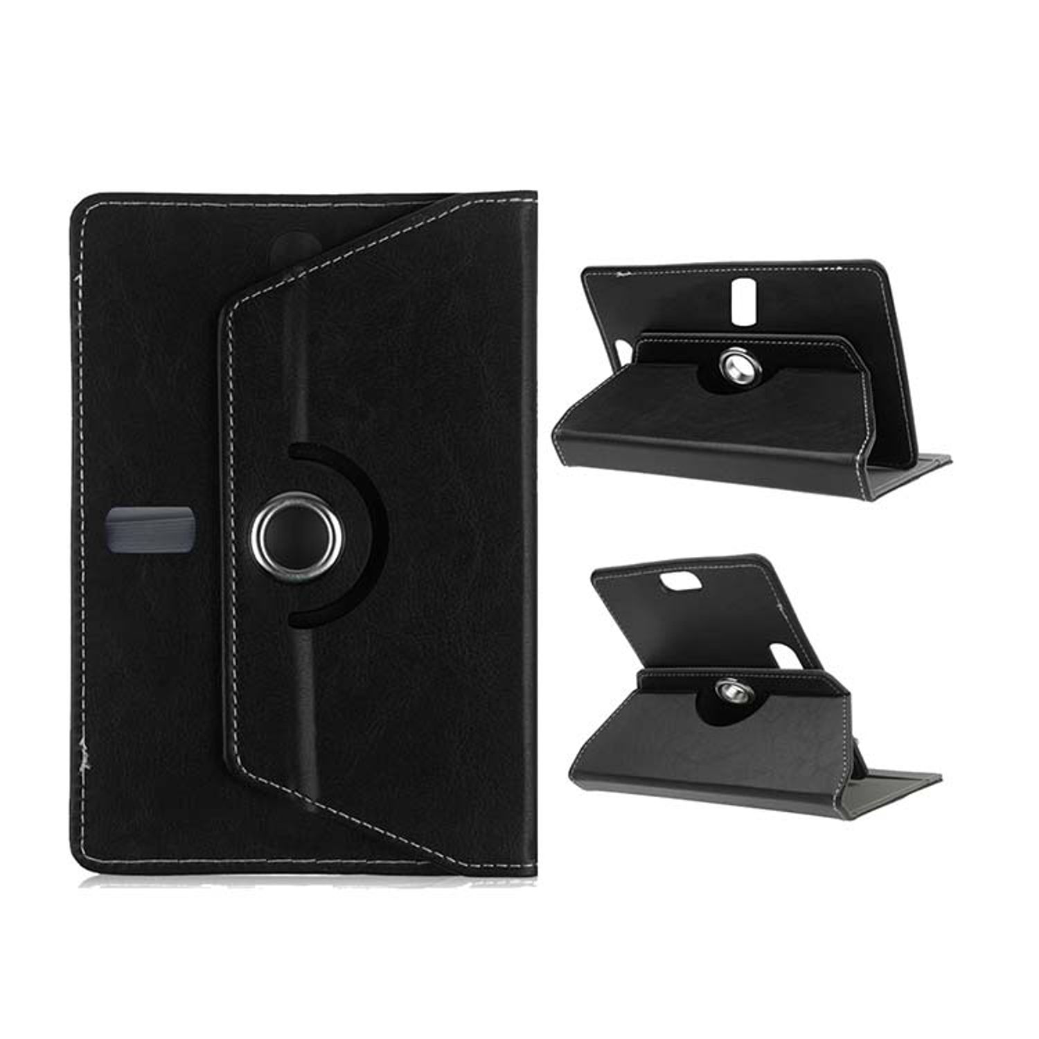 Husa Tableta MRG, 7 Inch, Model X, 360 Grade, Negru, Tip Mapa fotografia produsului