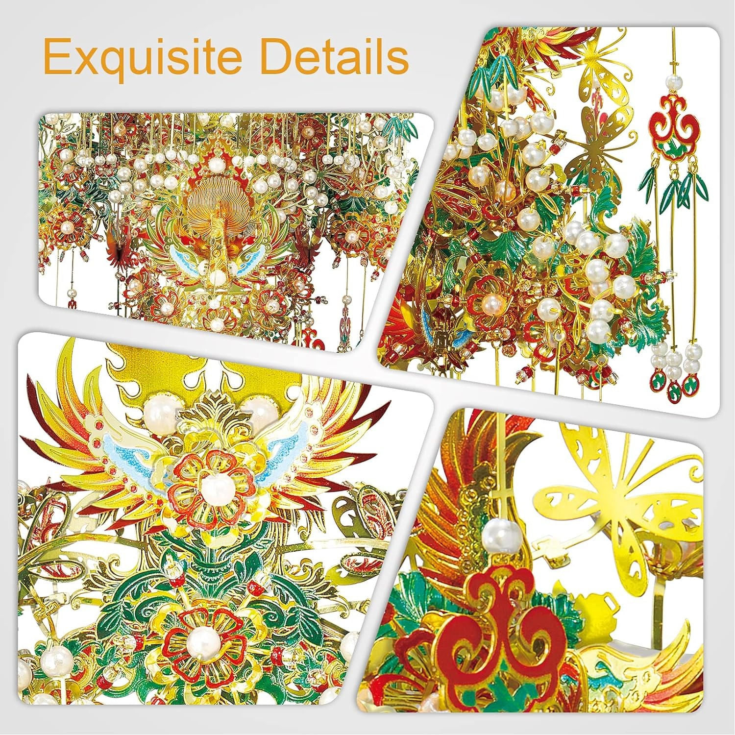 Puzzle 3D Piececool, Garuda Coronet II, Metal, 550 piese fotografia produsului View 5 L