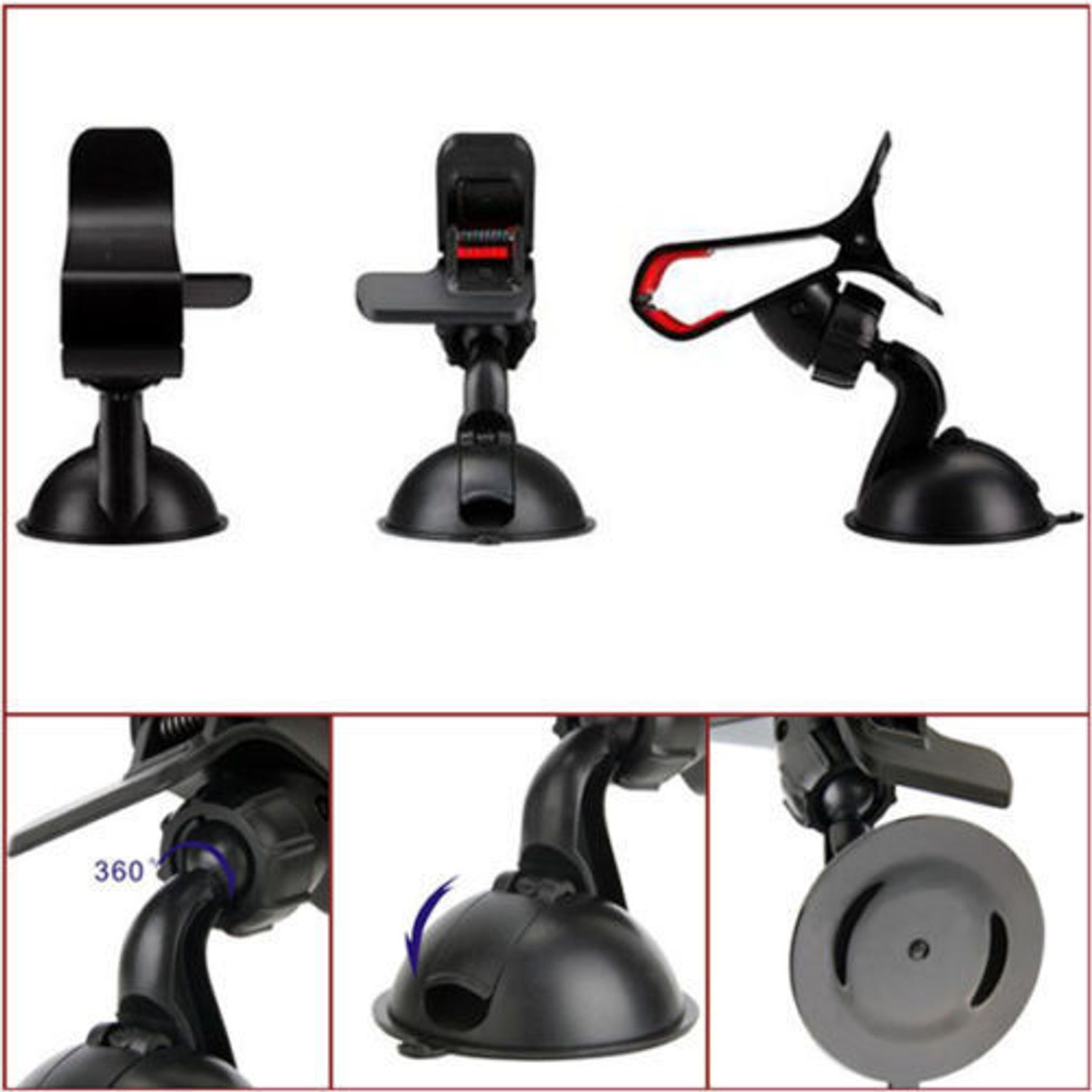 Suport Geam Auto Universal pt Telefon Reglabil V fotografia produsului View 4 L