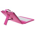 Husa Tableta 8 Inch Cu Tastatura Micro Usb Model X , Roz Aprins fotografia produsului View 3 S