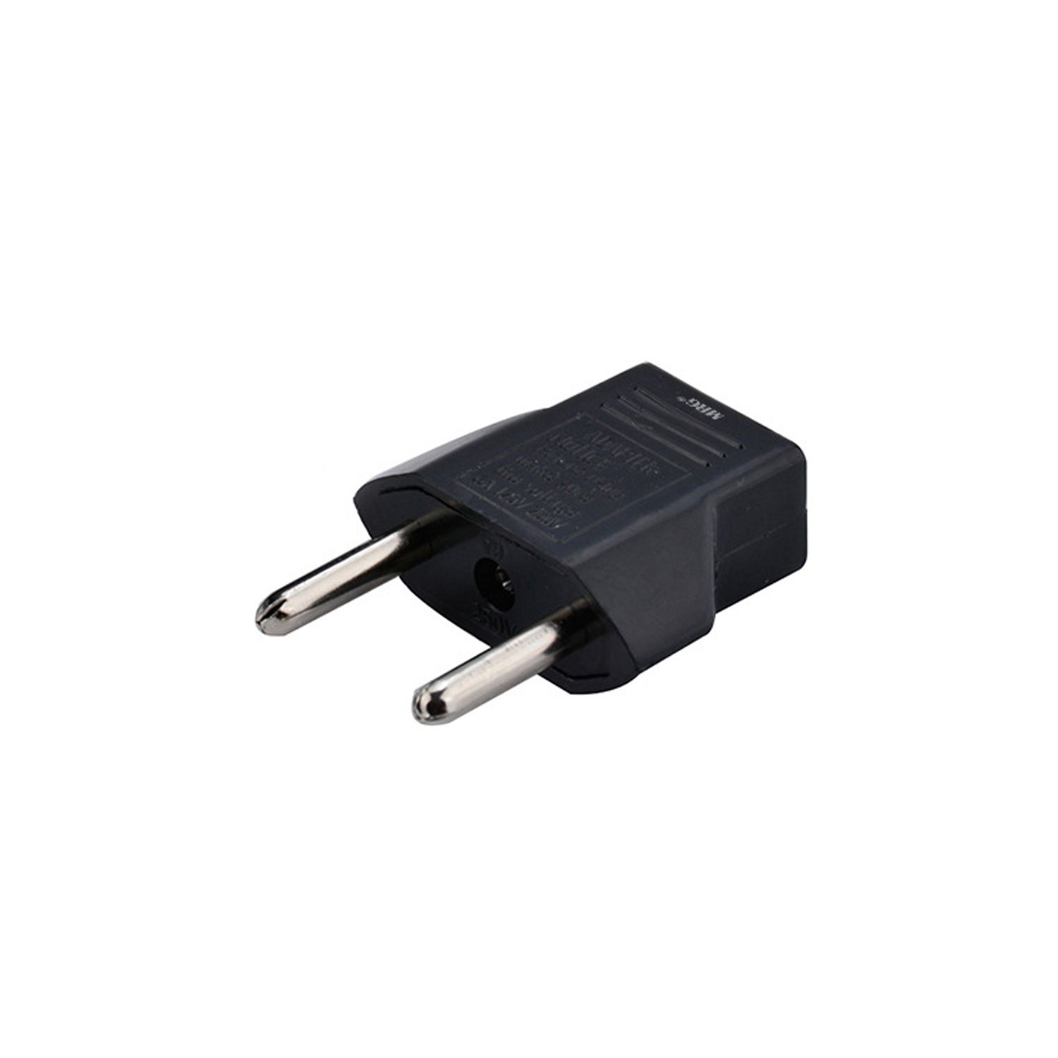 Adaptor priza MRG C-357, US la Europa, 6A, Negru fotografia produsului