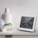 Mini Statie Meteo MRG M-365, Pentru interior, Termometru, Higrometru, Alb fotografia produsului View 5 S