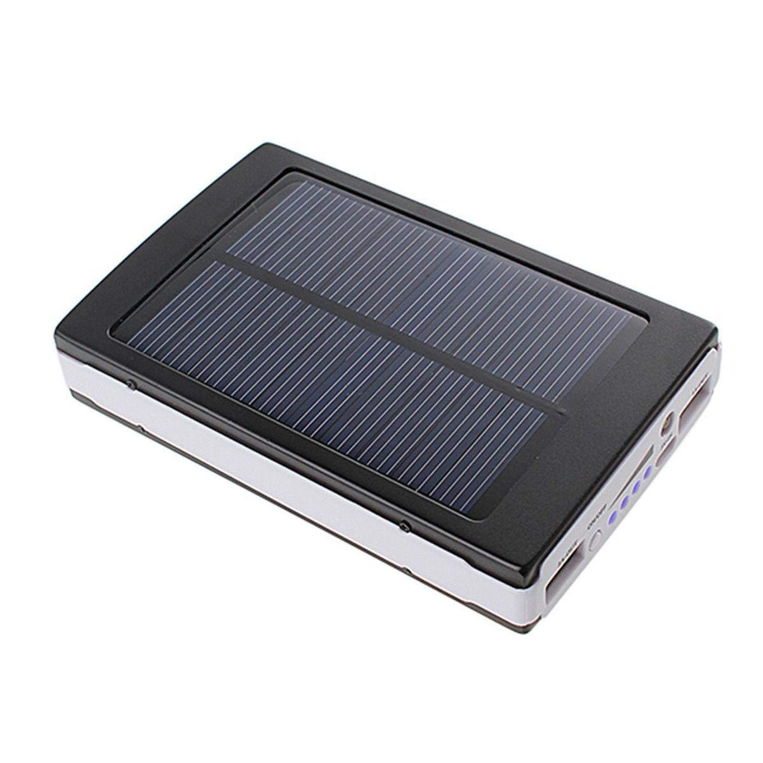 Baterie externa 20000 mah Negra  incarcare solara si lanterna 20 Led fotografia produsului