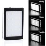 Baterie externa 20000 mah Negra  incarcare solara si lanterna 20 Led fotografia produsului View 5 S