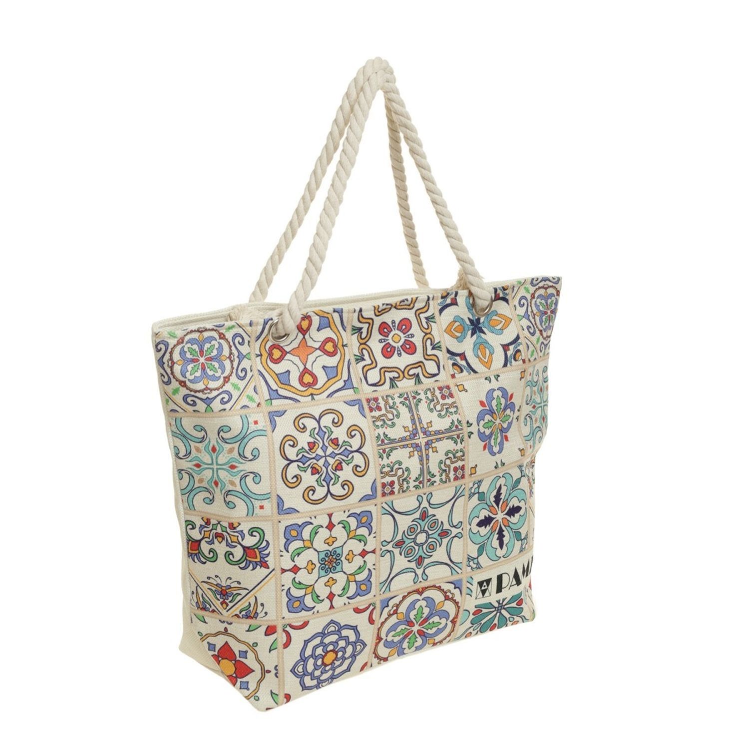 Geanta de plaja pentru dama, PAMI, GD-0223-325-1, 50x37 cm, multicolor fotografia produsului View 2 L
