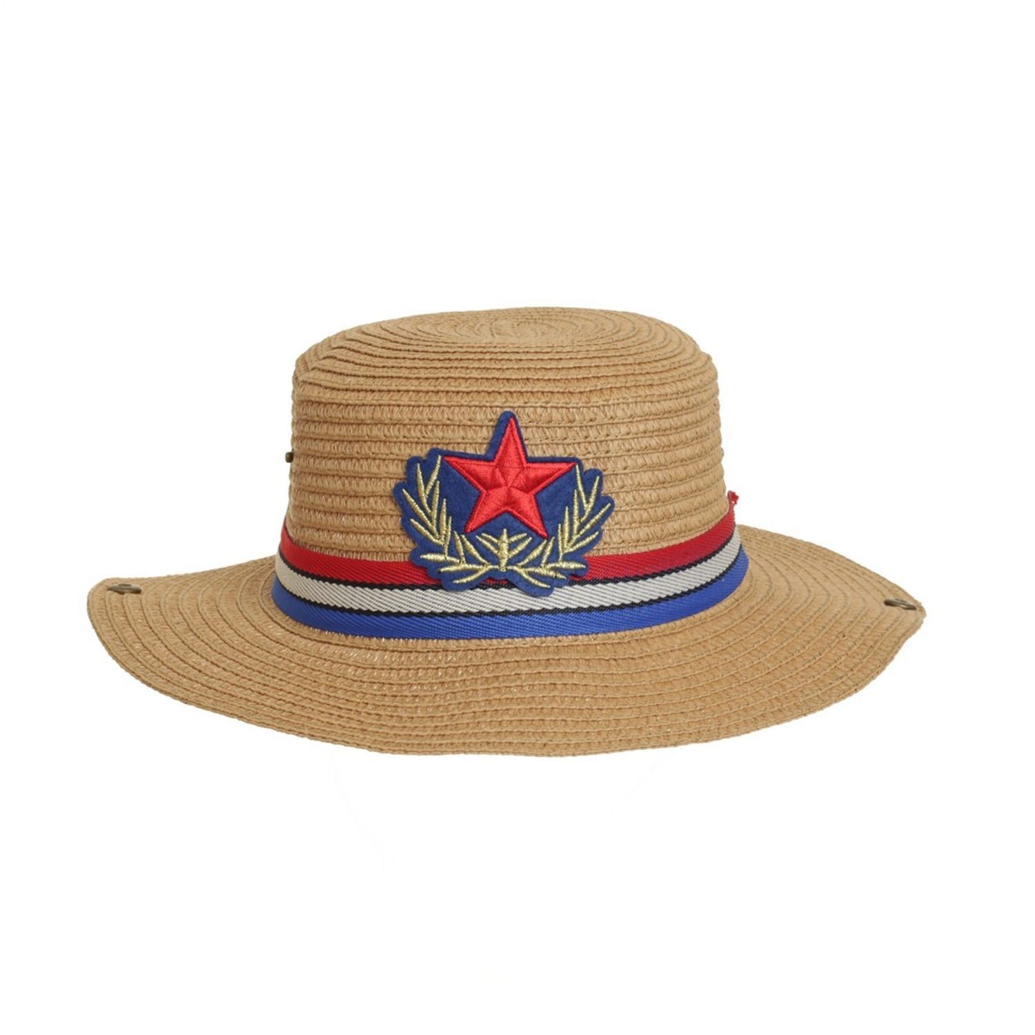 Palarie din paie pentru copii, PAMI, PC-0223-136-3, 52 cm, Maro fotografia produsului