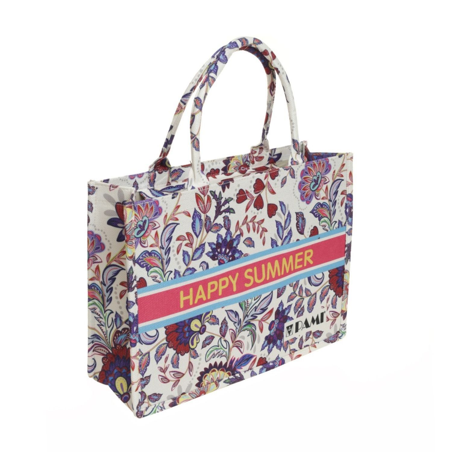Geanta de plaja pentru dama, PAMI, GD-0223-337-1, 42x32 cm, multicolor fotografia produsului View 2 L
