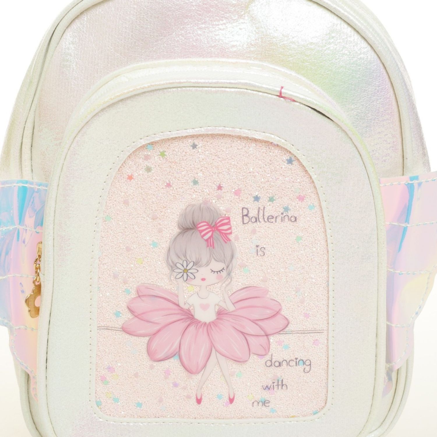 Rucsac pentru fetite, PAMI, RF-0523-579-125x20x13 cm,Crem fotografia produsului View 4 L