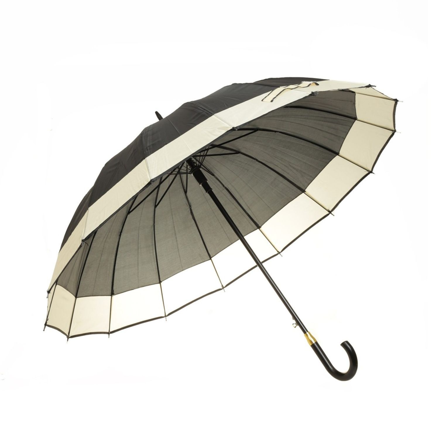 Umbrela lunga automata, PAMI, UA-0523-571-1, 92 cm-16 spite,Negru fotografia produsului View 4 L