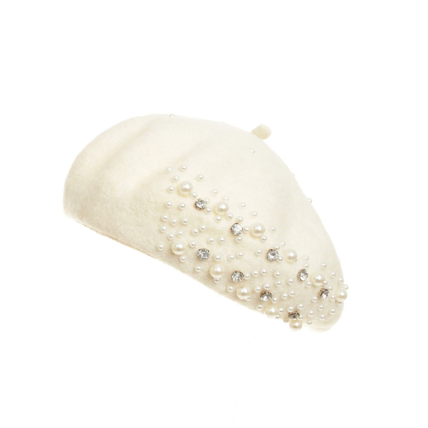 Basca pentru dama, PAMI, BD-0523-188-4, One size, Alb fotografia produsului