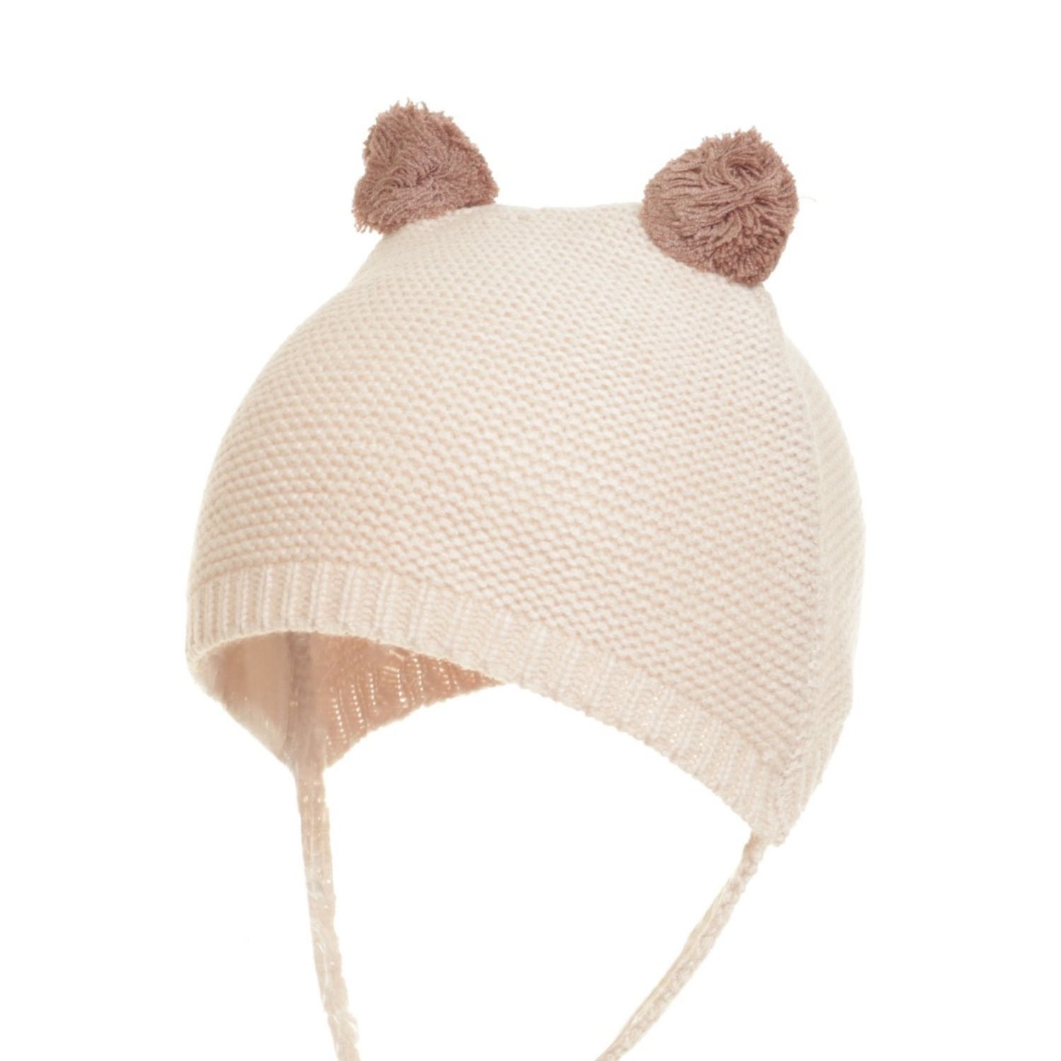 Caciula tricotata pentru copii,PAMI,BF-0523-245-5,48 cm,Crem fotografia produsului